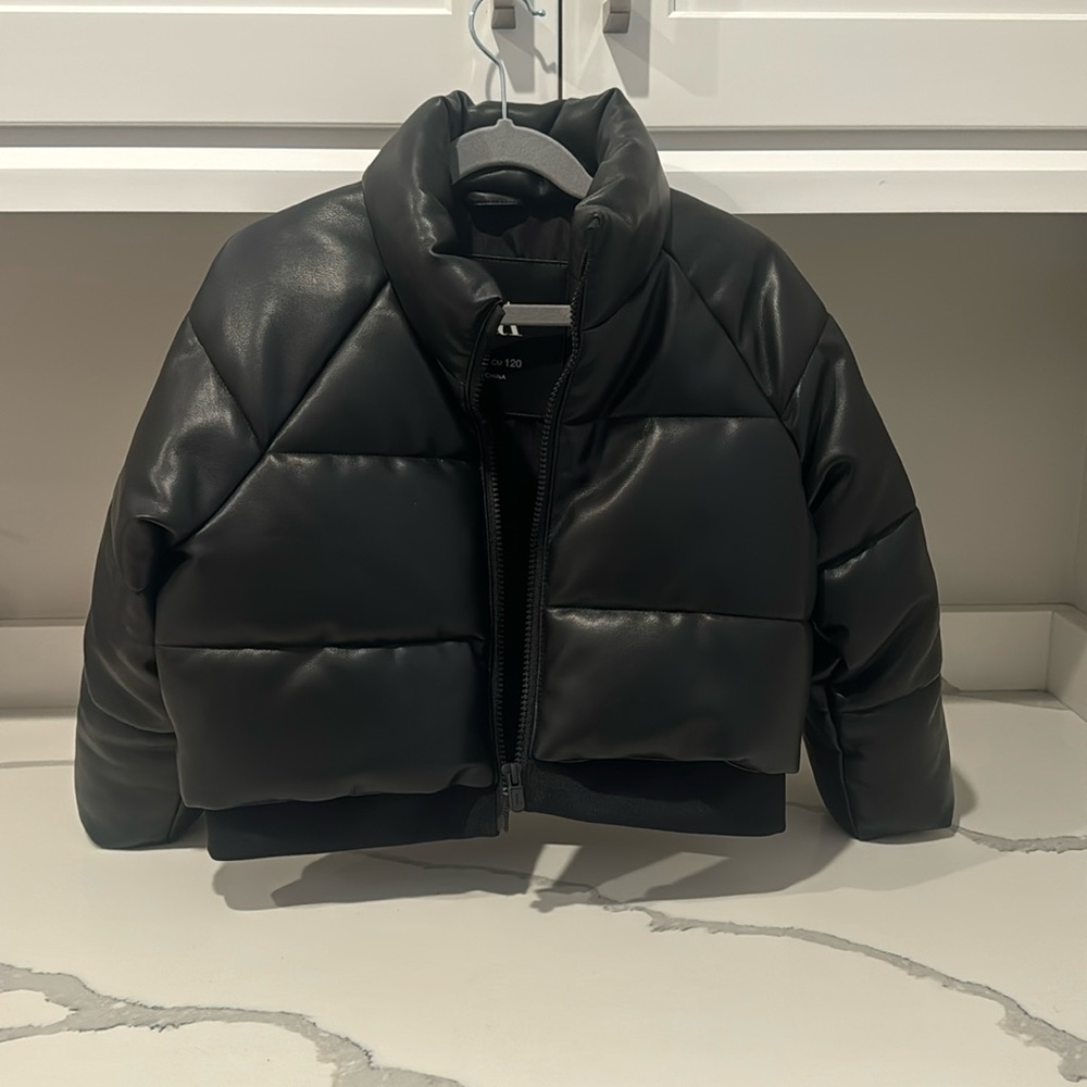 Zara cropped puff coat